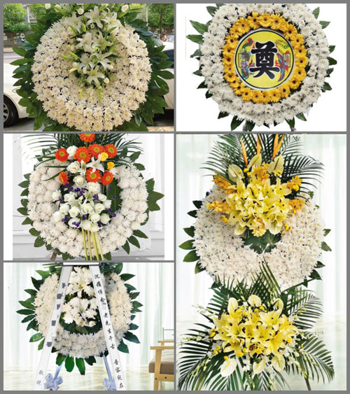 山东青岛黄岛区琅琊镇安子村花圈速递